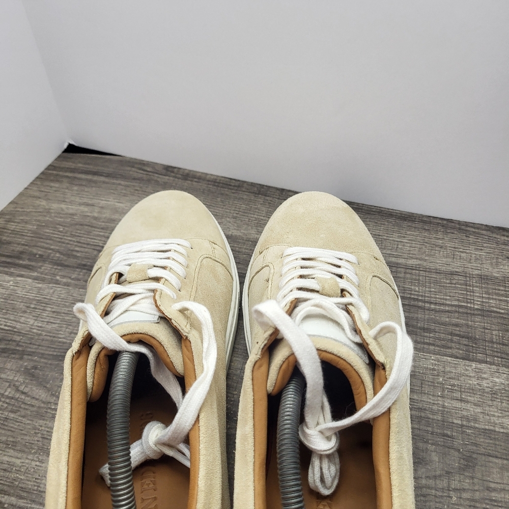 Allen Edmonds CourtSide Sneaker Sand Suede Beige Size 12 D Mens New - Picture 6 of 8